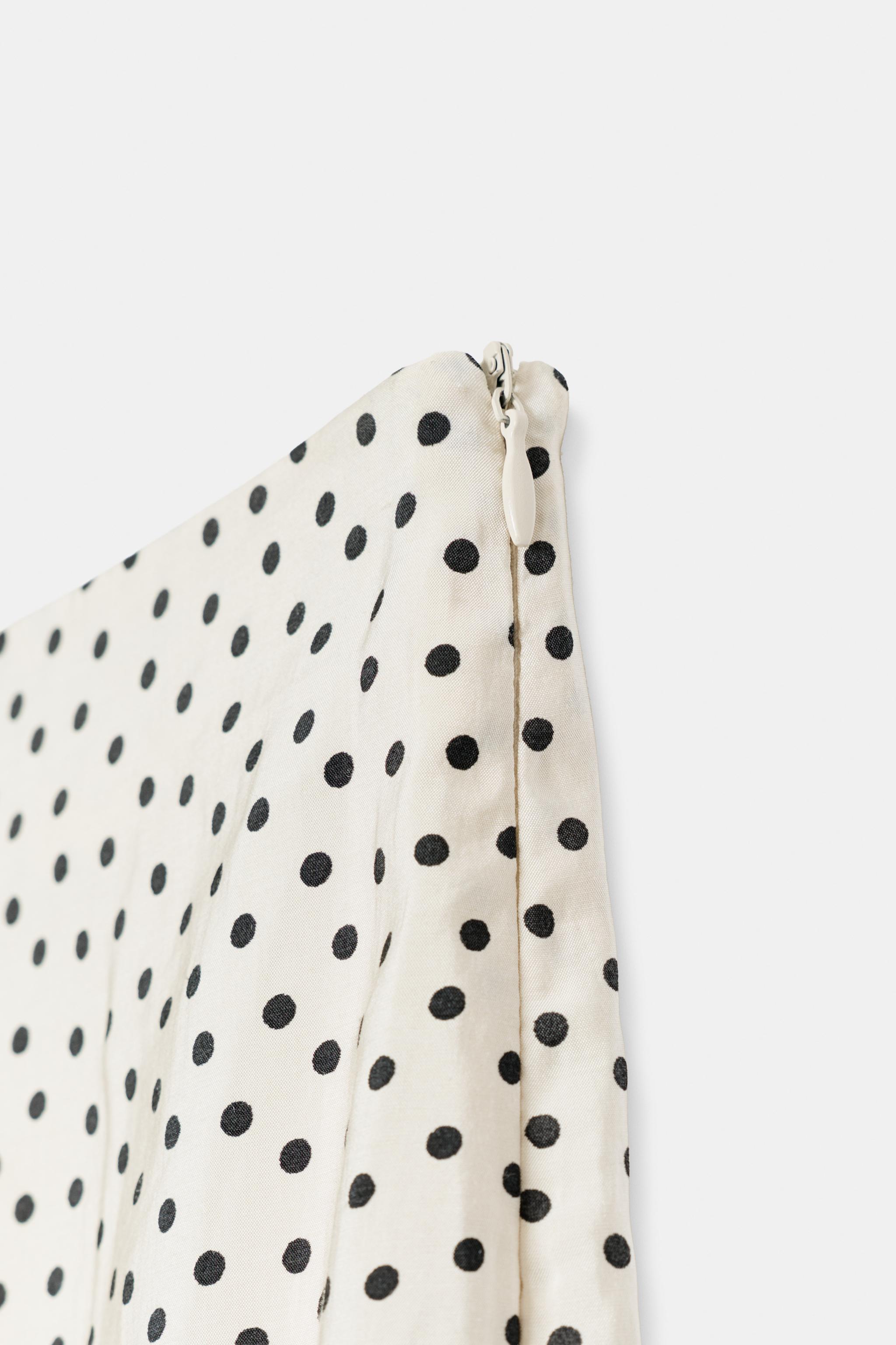 POLKA DOT FLOWY MIDI SKIRT